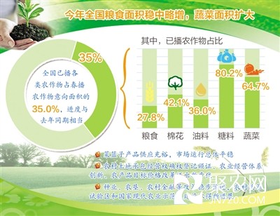 今年一季度數據顯示農業生產持續向好