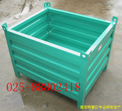 箱式托盤工廠鐵力金屬折疊式周轉箱